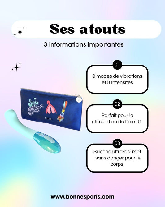 VIBROMASSEUR GII GLOW BIIRD